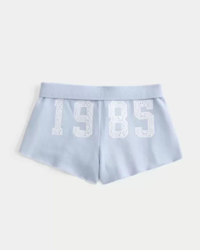 Lace Graphic Mini Fleece Shortsit Lace Graphic Mini Fleece Shortsit