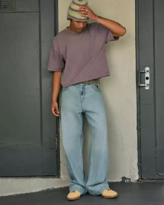 Light Wash Astronaut Graphic Super Baggy Farkut Light Wash Astronaut Graphic Super Baggy Farkut