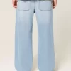 Light Wash Astronaut Graphic Super Baggy Farkut