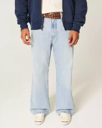 Light Wash Baggy Bootcut farkut