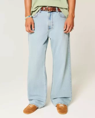 Light Wash Baggy Bootcut farkut
