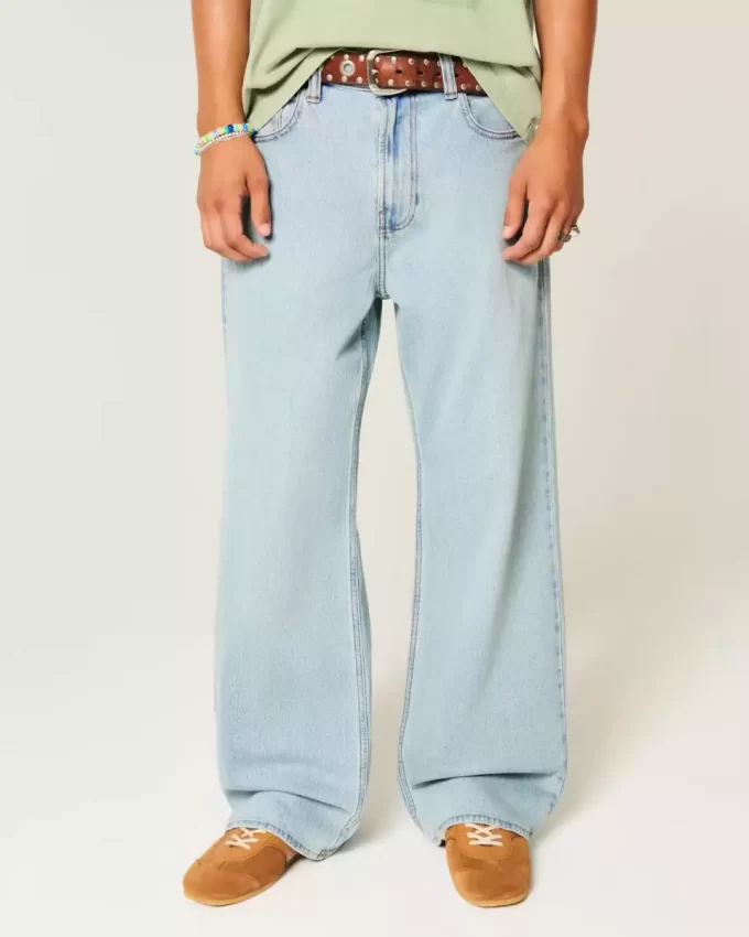 Light Wash Baggy Bootcut farkut Light Wash Baggy Bootcut farkut