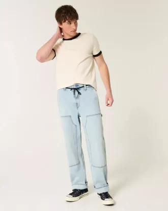 Light Wash Baggy Carpenter Farkut