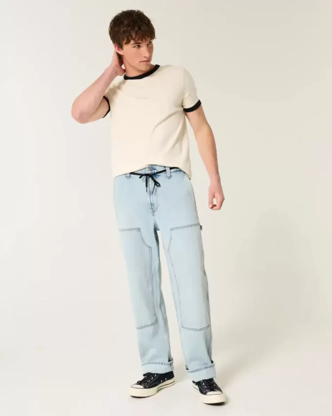 Light Wash Baggy Carpenter Farkut