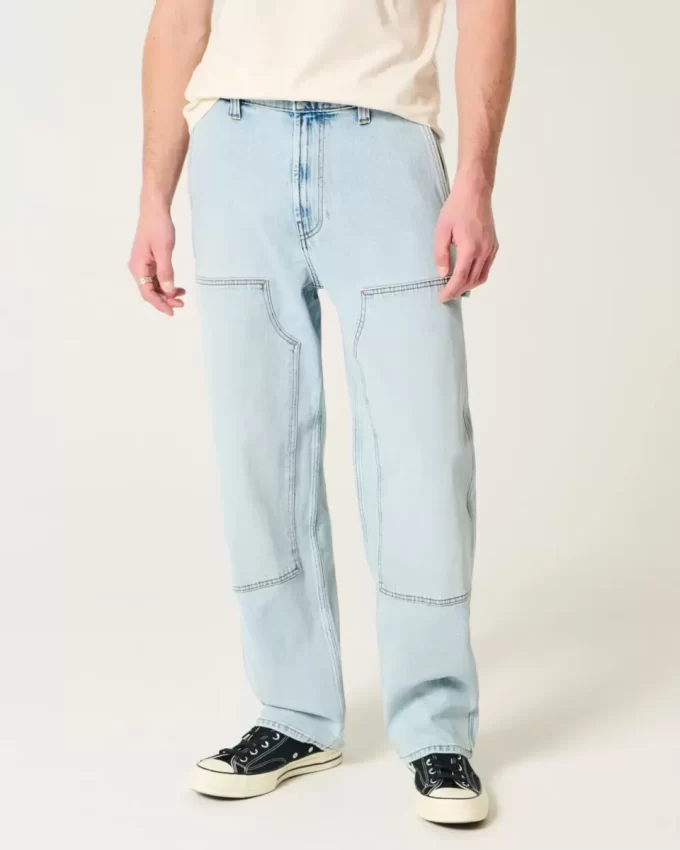 Light Wash Baggy Carpenter Farkut