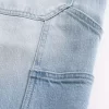 Light Wash Baggy Denim Painter Shortsit