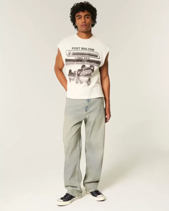 Light Wash Baggy Farkut