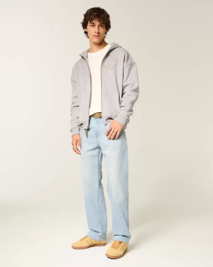 Light Wash Baggy Farkut