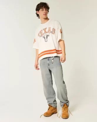 Light Wash Baggy Farkut