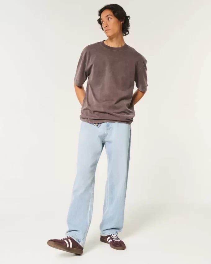 Light Wash Baggy Farkut