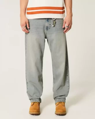 Light Wash Baggy Farkut