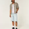Light Wash Dice Graphic Super Baggy Denim shortsit Light Wash Dice Graphic Super Baggy Denim shortsit