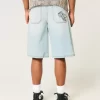 Light Wash Dice Graphic Super Baggy Denim shortsit Light Wash Dice Graphic Super Baggy Denim shortsit