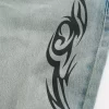 Light Wash Graphic Baggy Farkut