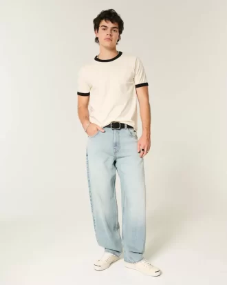 Light Wash Skater Baggy Farkut