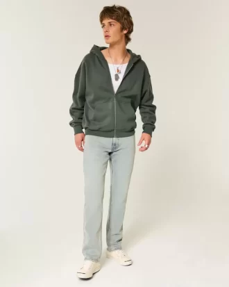 Light Wash Slim Straight Farkut