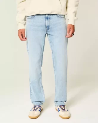 Light Wash Slim Straight Farkut