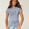 London Butterfly Graphic Baby T-paita