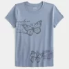 London Butterfly Graphic Baby T-paita