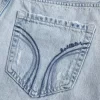 Low Rise Light Wash Denim Mini Skort Low Rise Light Wash Denim Mini Skort