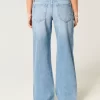 Low-Rise Medium Wash kukkakirjonta Baggy Farkut Low-Rise Medium Wash kukkakirjonta Baggy Farkut