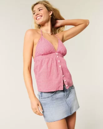 Low Rise Star Brodeerattu Denim Mini Skort