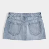Low Rise Star Brodeerattu Denim Mini Skort Low Rise Star Brodeerattu Denim Mini Skort