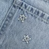 Low Rise Star Brodeerattu Denim Mini Skort Low Rise Star Brodeerattu Denim Mini Skort