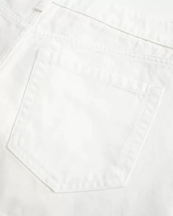 Low Rise White Denim Mini Skort Low Rise White Denim Mini Skort