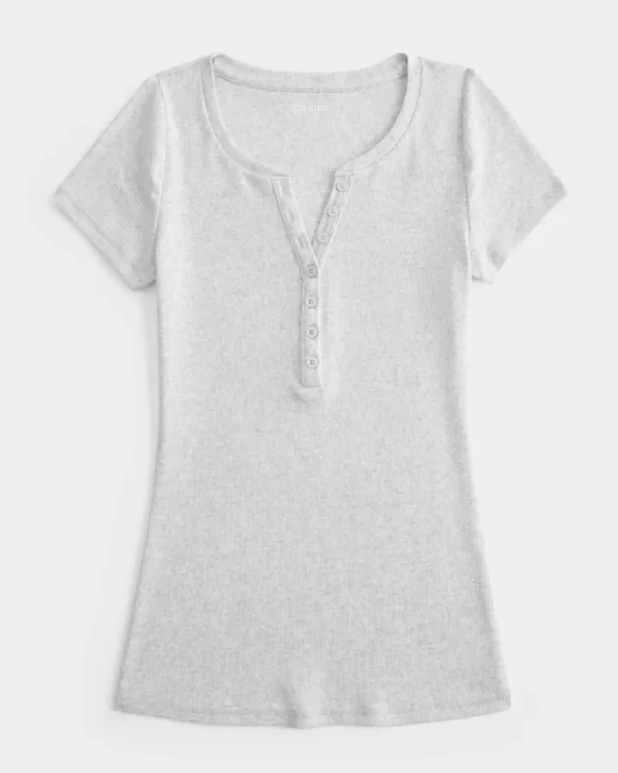 Lyhythihainen Henley Lyhythihainen Henley