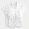Lyhythihainen Stretch Poplin Button Through paita Lyhythihainen Stretch Poplin Button Through paita