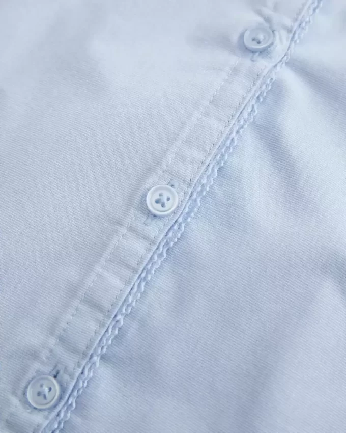 Lyhythihainen Stretch Poplin Button Through paita Lyhythihainen Stretch Poplin Button Through paita