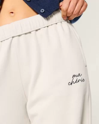Ma Ch茅rie Graphic leveälahkeiset lenkkihousut