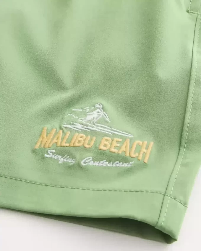 Malibu Beach Graafiset keskireiden volley-uimahousut Malibu Beach Graafiset keskireiden volley-uimahousut