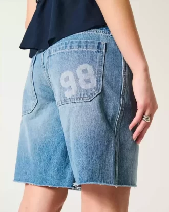 Matala, keskikokoinen pesunumero Graafinen Baggy Jort