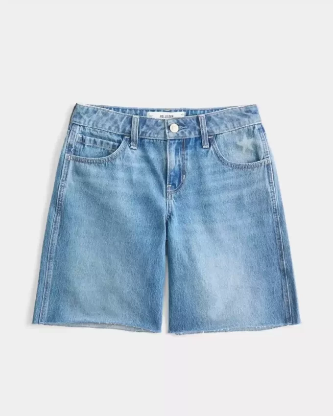Matala, keskikokoinen pesunumero Graafinen Baggy Jort Matala, keskikokoinen pesunumero Graafinen Baggy Jort