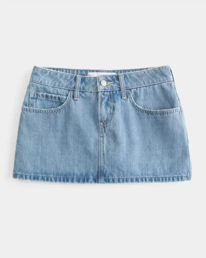 Matala, keskipesu denim Mini Skort Matala, keskipesu denim Mini Skort