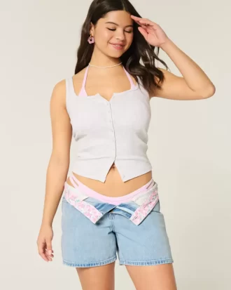 Matala, keskipesu, pussilliset farkkushortsit 5″
