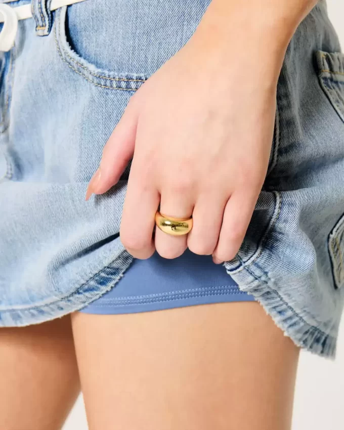 Matala, kevyt pesukengännauha Denim Mini Skort Matala, kevyt pesukengännauha Denim Mini Skort