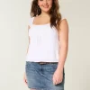 Matala kirjailtu Denim Mini Skort Matala kirjailtu Denim Mini Skort