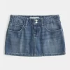 Matala kirjailtu Denim Mini Skort Matala kirjailtu Denim Mini Skort