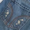 Matala kirjailtu Denim Mini Skort Matala kirjailtu Denim Mini Skort