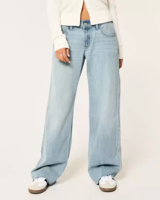 Matala Light Wash Comfort vyötärönauha Baggy Farkut