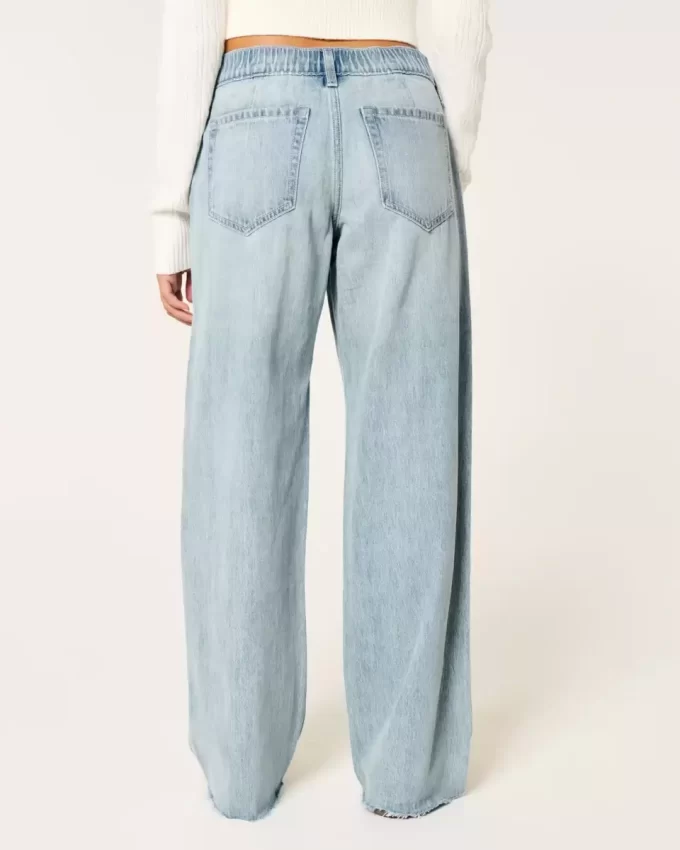 Matala Light Wash Comfort vyötärönauha Baggy Farkut Matala Light Wash Comfort vyötärönauha Baggy Farkut