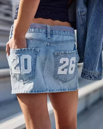 Matala luokka ’26 Denim Mini Skort
