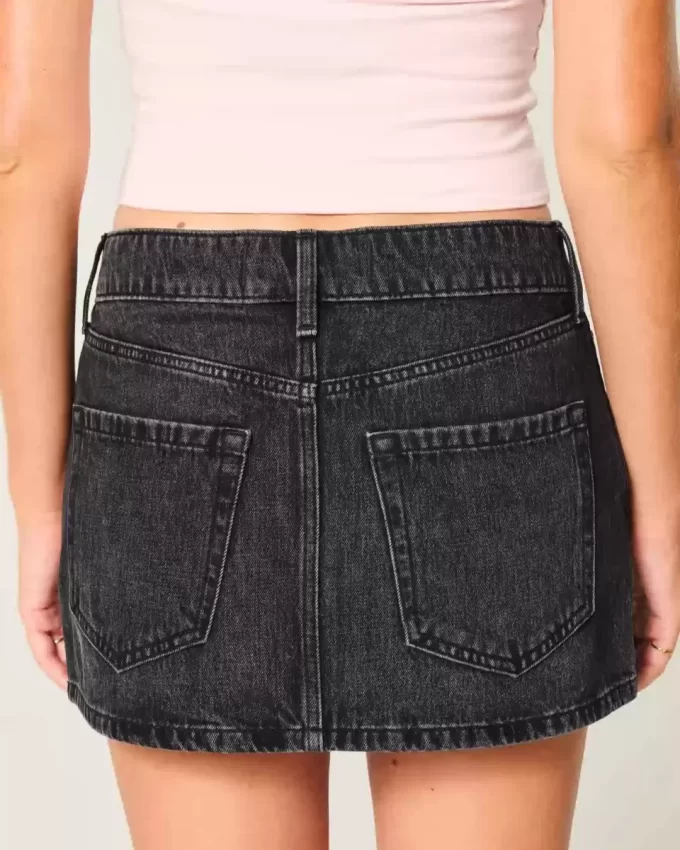 Matala Pesty Musta Denim Mini Skort