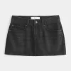 Matala Pesty Musta Denim Mini Skort