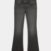 Matala, pestyt mustat bootcut-farkut