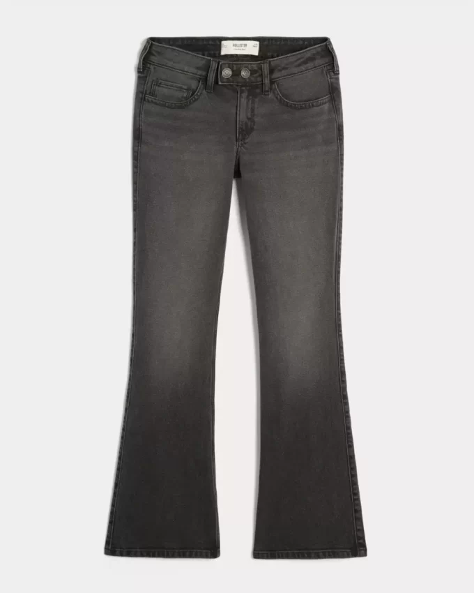 Matala, pestyt mustat bootcut-farkut