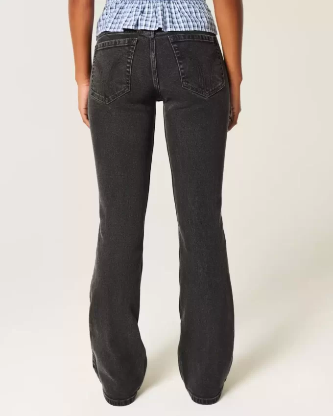 Matala, pestyt mustat bootcut-farkut